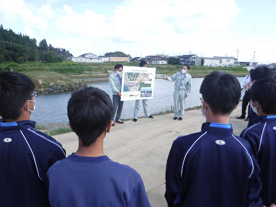 若山川河川改修事業の説明｜令和2年度　第1回　飯田高校生との交流会