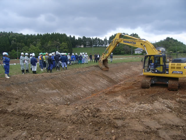 現場説明会｜二級河川若山川　広域河川改修工事（河道掘削４工区）