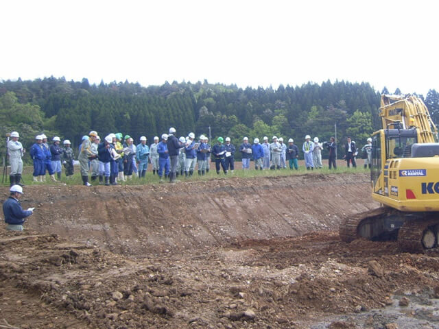 現場説明会｜二級河川若山川　広域河川改修工事（河道掘削４工区）